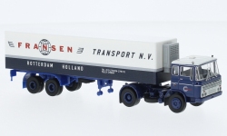 Brekina 85293 - H0 - DAF FT 2600 Kühlkoffer-Sattelzug Fransen - altes Design